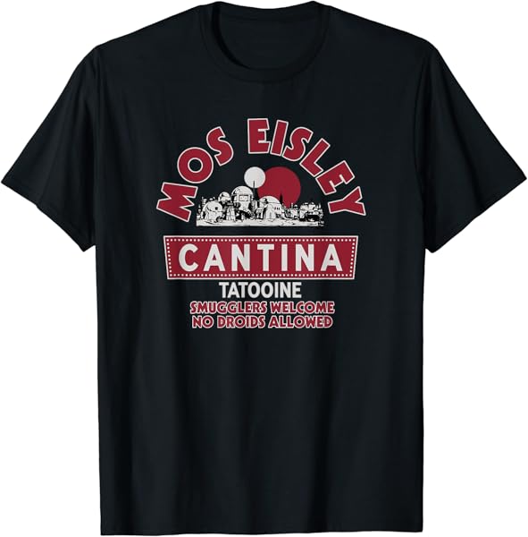 Star Wars Classic Mos Eisley Cantina Tatooine Retro Logo T-Shirt