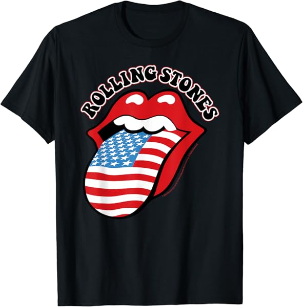 Rolling Stones Official Vintage US Tongue T-Shirt