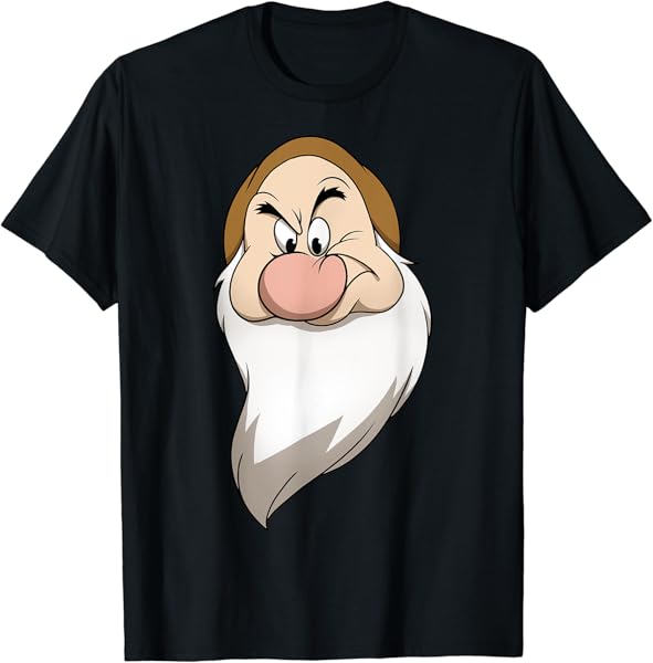Disney Snow White And The Seven Dwarfs Grumpy Big Face T-Shirt