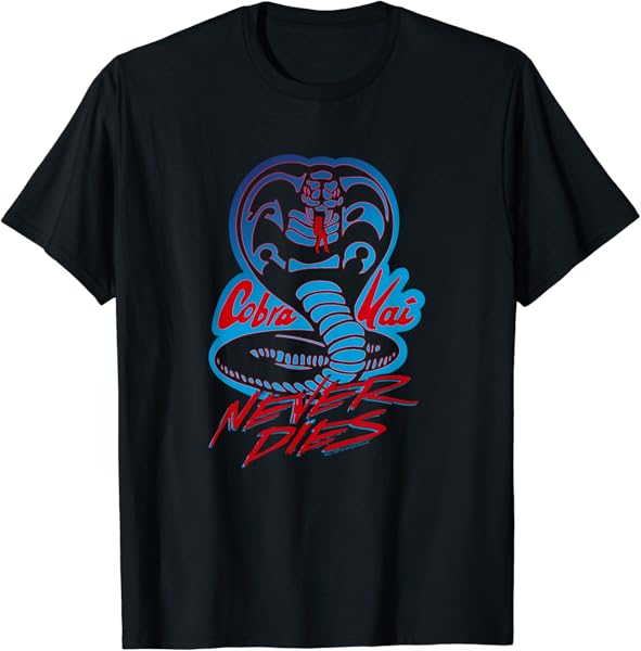 Cobra Kai Never Dies Cobra Logo T-Shirt