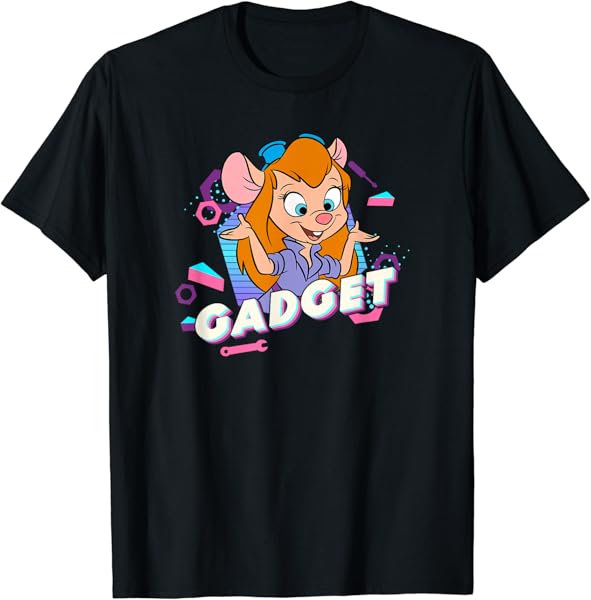 Disney Chip \'n\' Dale Rescue Rangers Gadget Character Poster T-Shirt