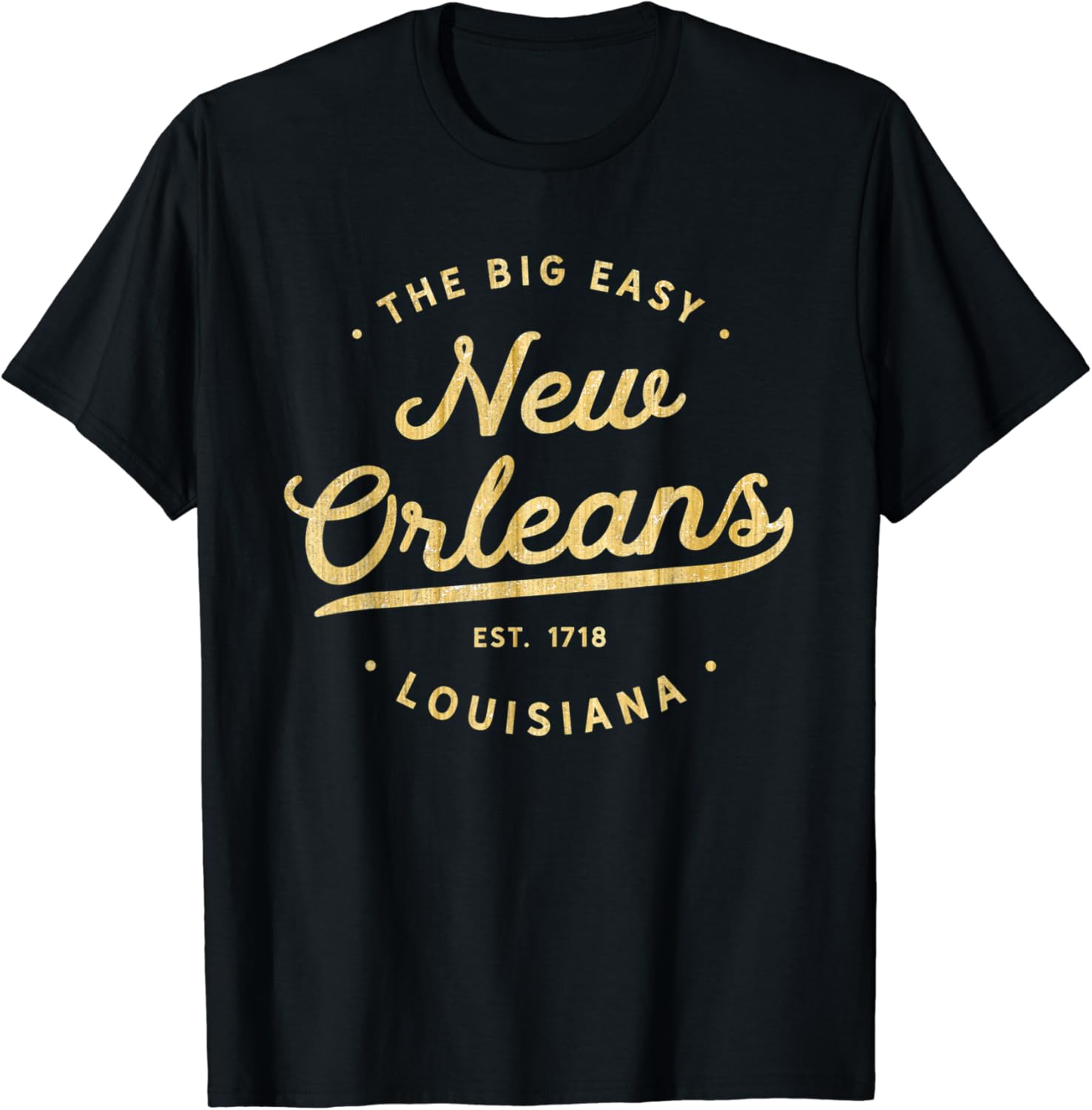 New Orleans Classic Woodgrain The Big Easy NOLA USA Gift T