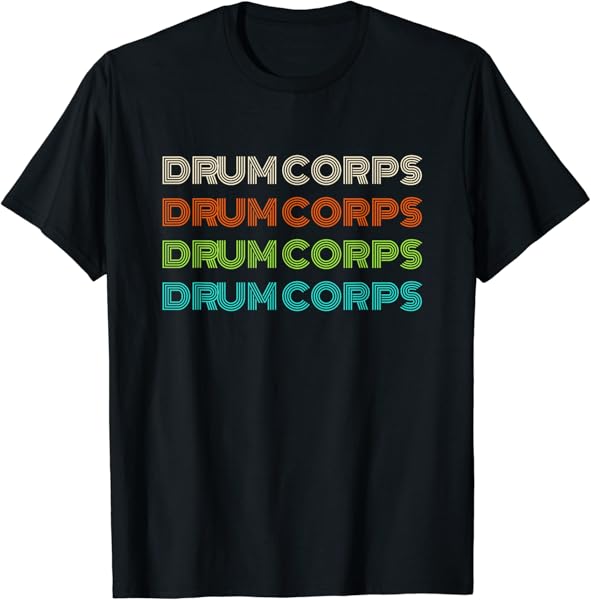 Classic 70\'s Style Drum Corps T-Shirt T-Shirt