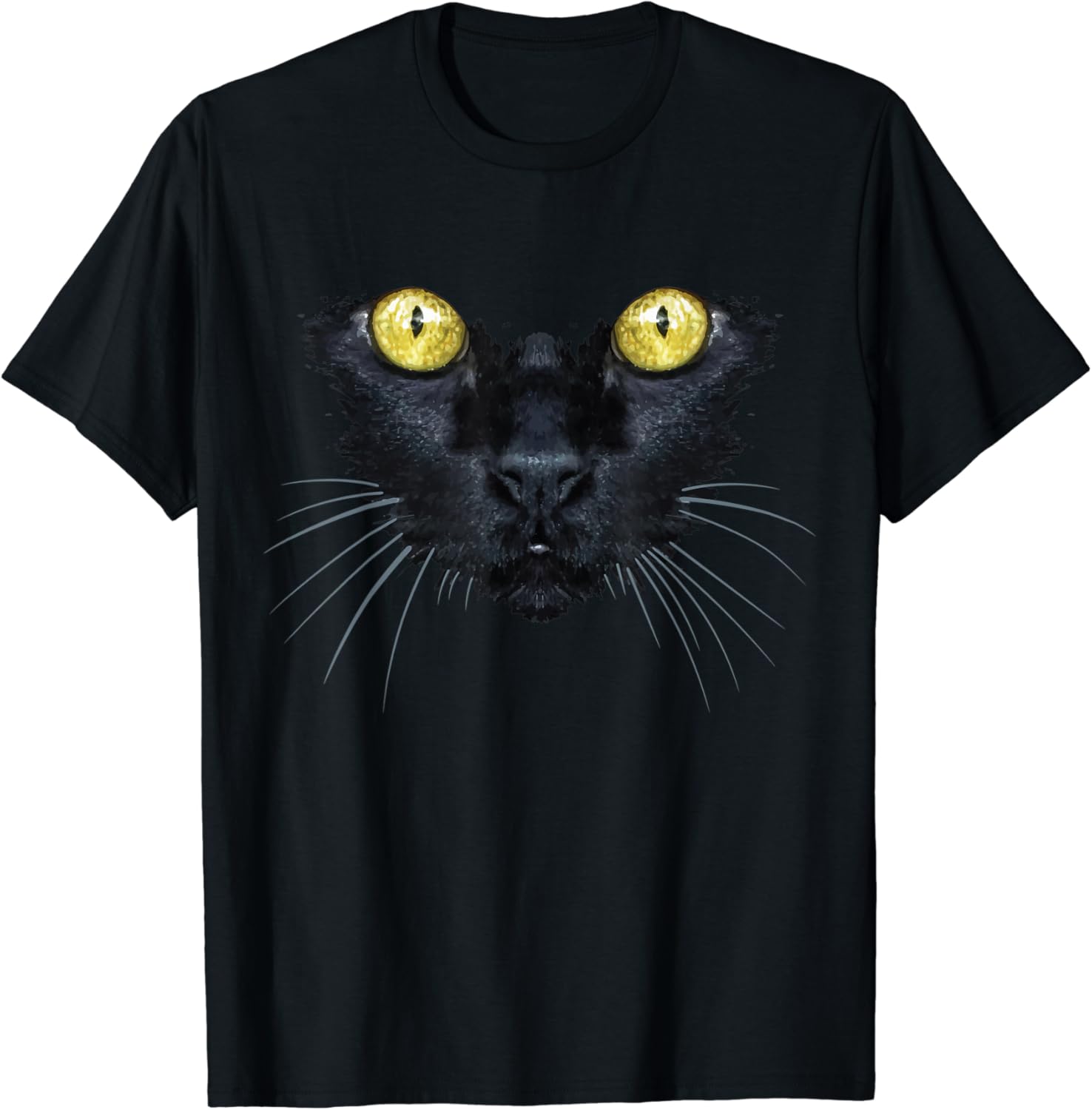 Black cat tee shirt Clearance