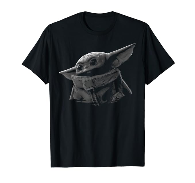 Baby Yoda Merchandise Offers 105 Star Wars The Mandalorian The Child Black & Grey Portrait...
