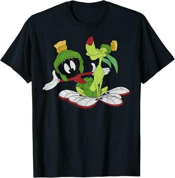 Looney Tunes Marvin The Martian And K-9 Portrait T-Shirt