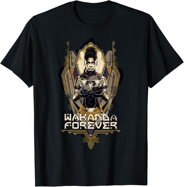 Marvel Black Panther Wakanda Forever Shuri Shield T-Shirt T-Shirt