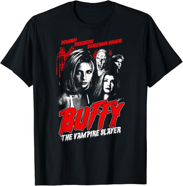 Buffy the Vampire Slayer Vintage Horror Poster T-Shirt