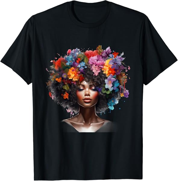 Black Woman Afro T-Shirt