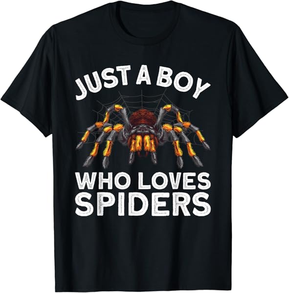 Cute Spider For Men Boys Kids Spider Web Tarantula Arachnid T-Shirt