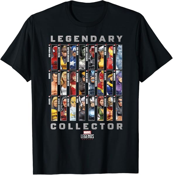 Marvel Legends Series Legendary Collector Checklist T-Shirt