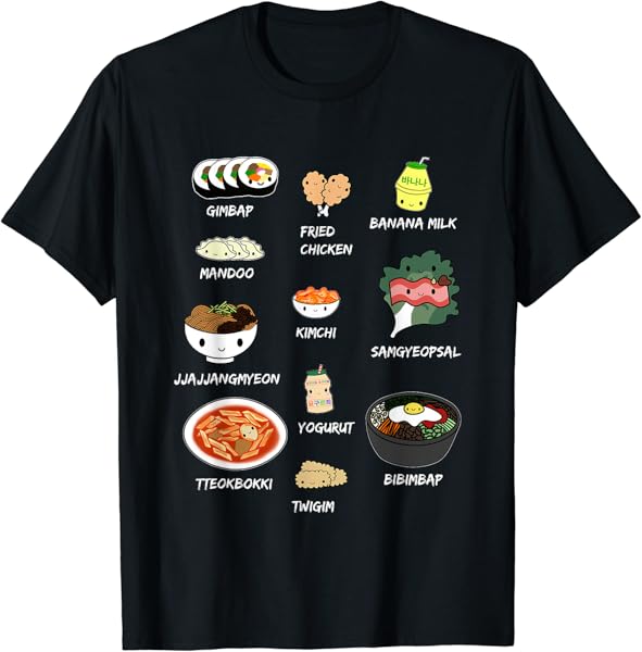 Cute Korean Food Shirt Bibimbap and More T-Shirt