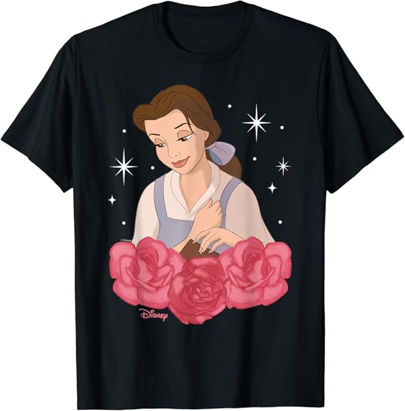 Disney Princess - Belle Beauty And The Beast Roses T-Shirt