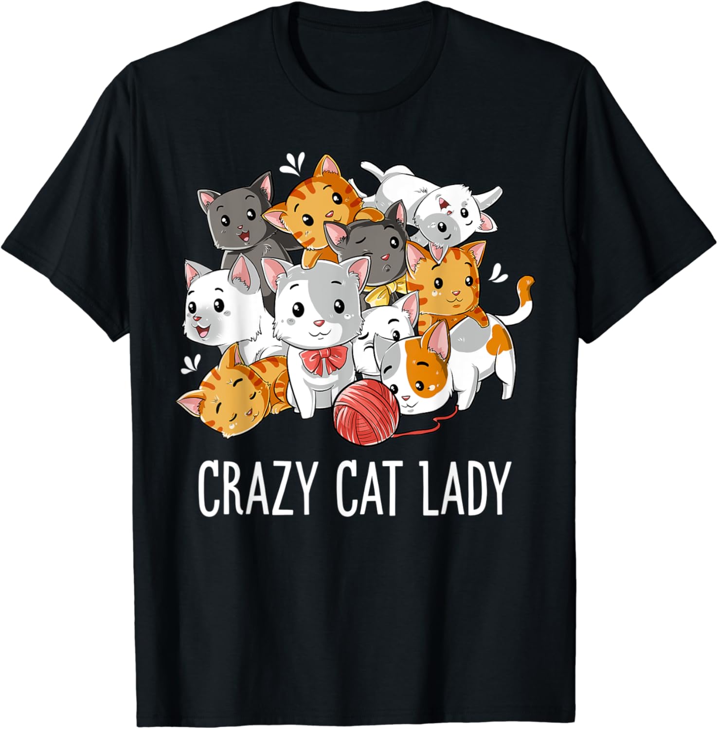 Crazy Cat Lady T Shirt Funny Cats Kitty Kitten Meme Gifts T