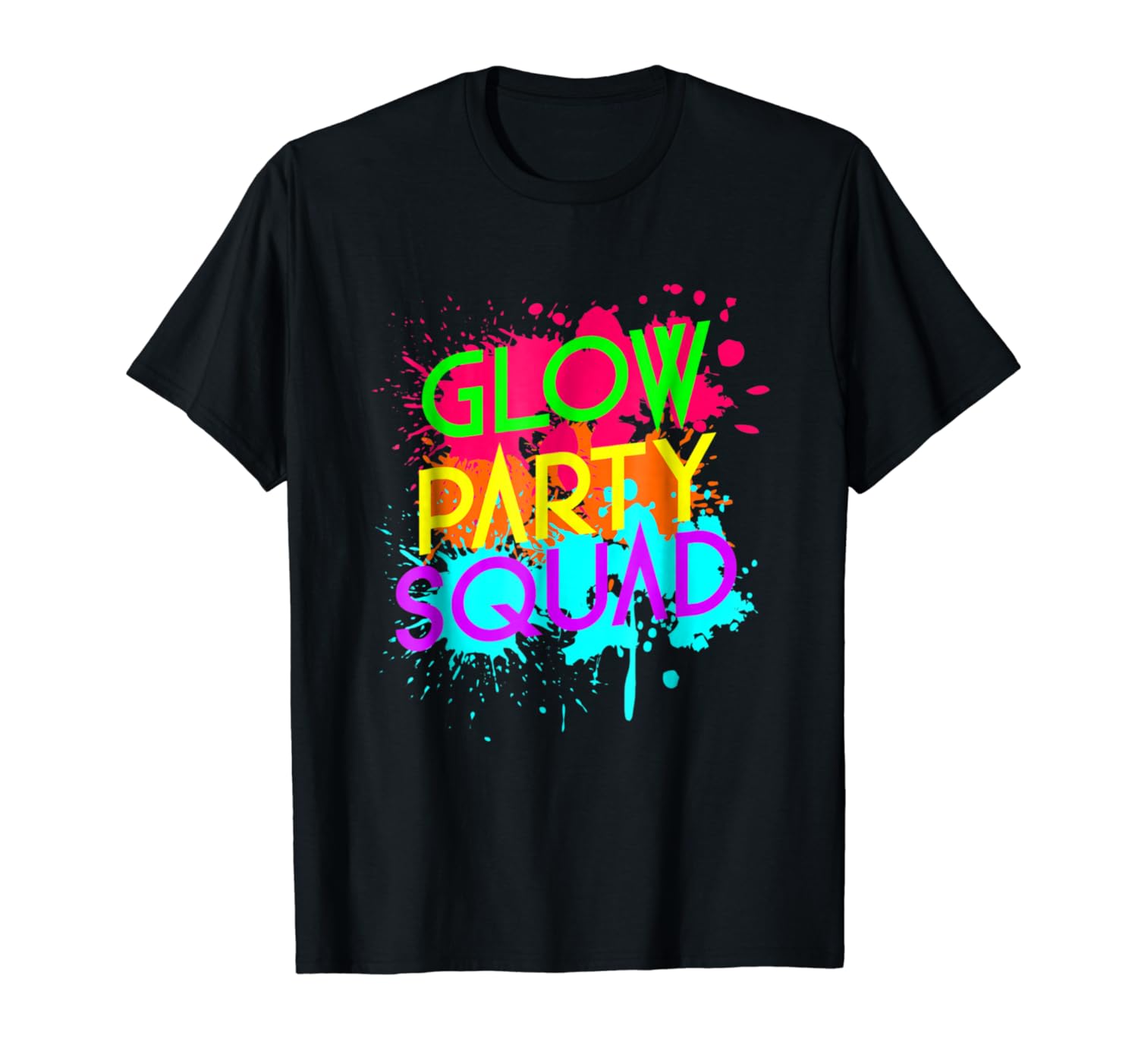 Glow Party Squad - Neon Effect Group Halloween T-Shirt