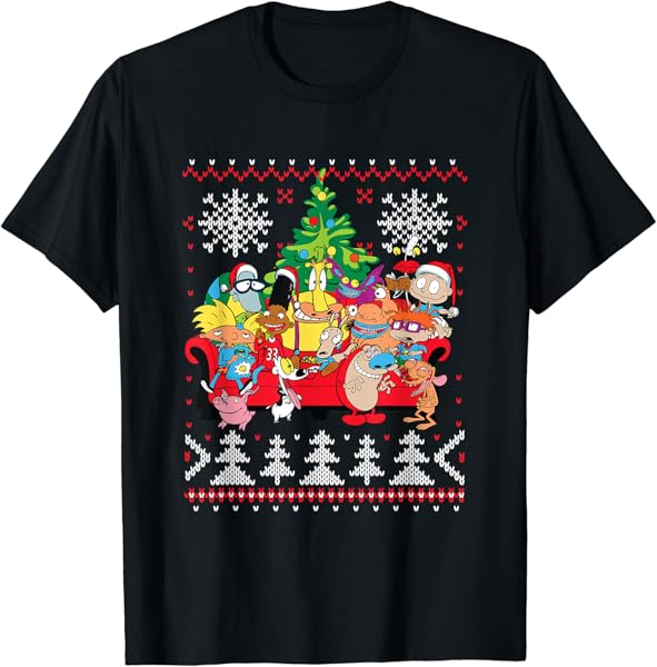 Complete Nick 90s TV Show Ugly Christmas Sweater T- Shirts T-Shirt