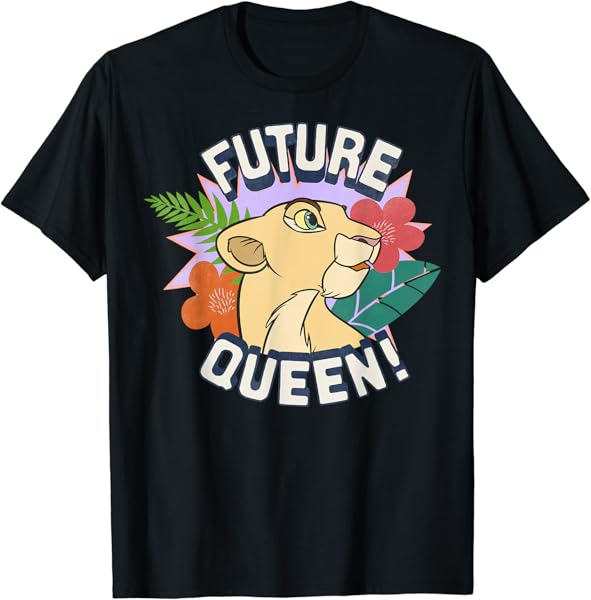 Disney Lion King Nala Future Queen Flowers Graphic T-Shirt T-Shirt