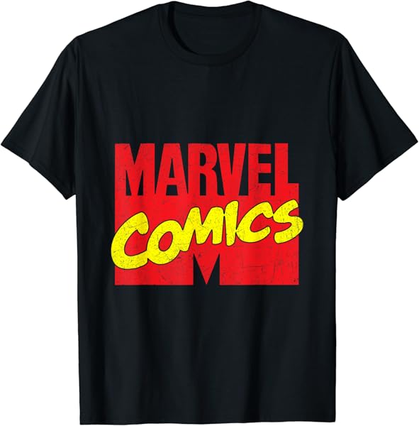 Marvel Comics Retro Distressed Logo T-Shirt T-Shirt