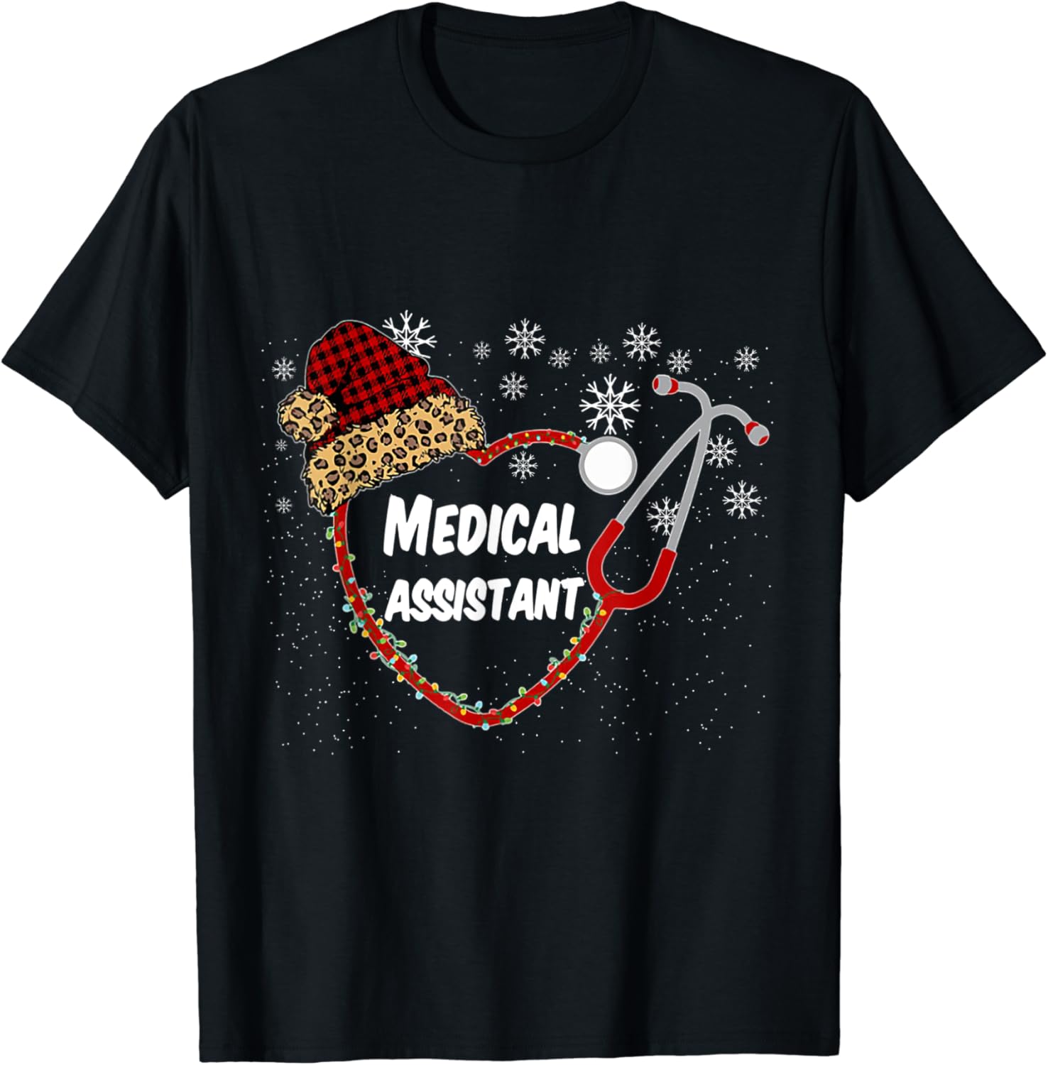 Stethoscope Medical Assistant Christmas Nurse 2020 TShirt