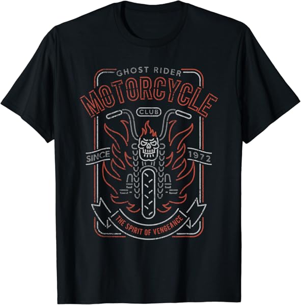 Marvel Ghost Rider Motorcycle Club T-Shirt