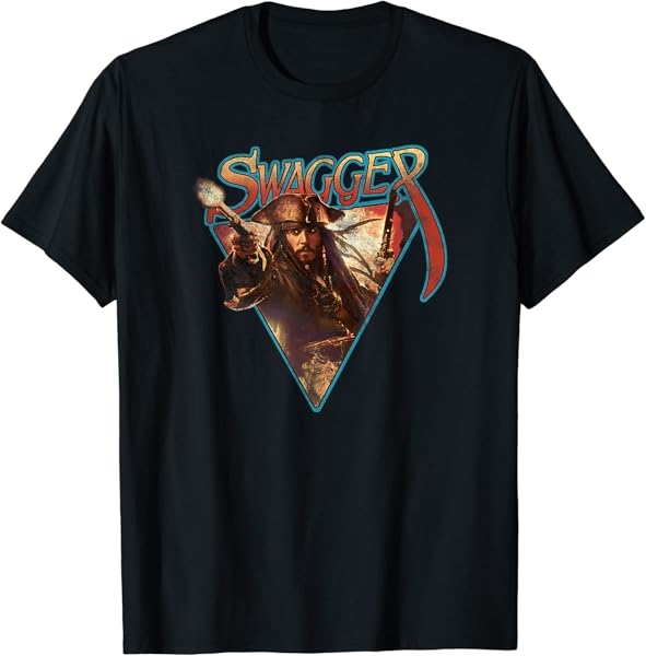 Disney Pirates of the Caribbean Captain Jack Sparrow Swagger T-Shirt
