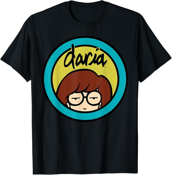 Daria Classic Yellow Blue Logo Graphic T-Shirt T-Shirt