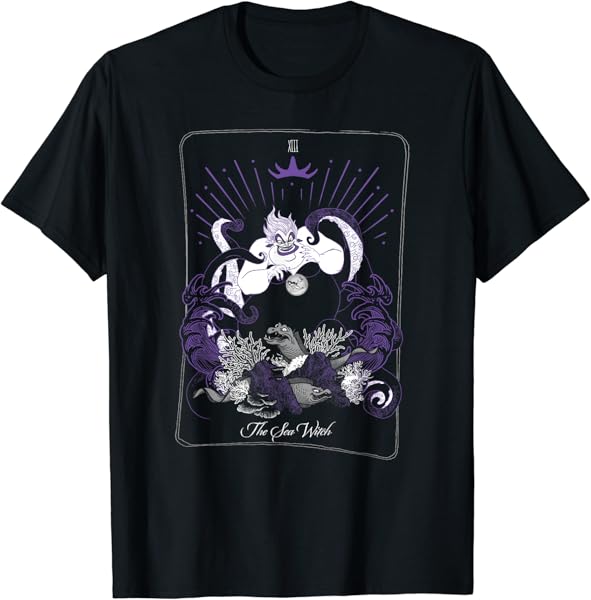 Disney Villains Ursula The Sea Witch Tarot Card T-Shirt
