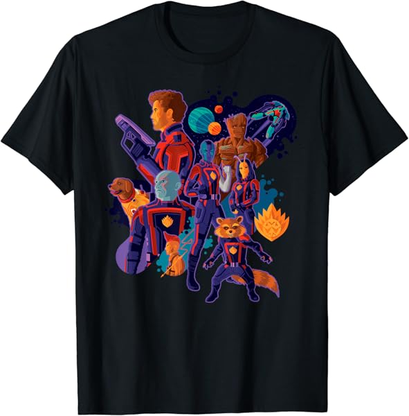 Marvel Guardians of the Galaxy Volume 3 Cosmic Team T-Shirt