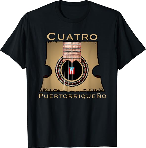 Cuatro Puertorriqueno Boricua Puerto Rico Flag T-Shirt