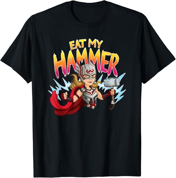 Marvel Thor: Love and Thunder Mighty Thor Eat My Hammer T-Shirt