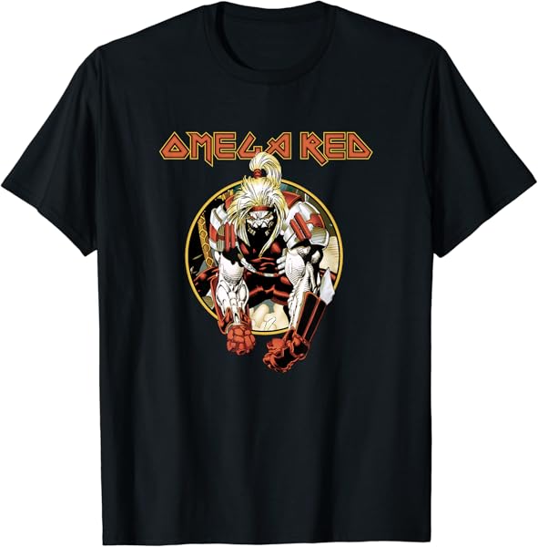 Marvel X-Men Omega Red Vintage Circle Portrait T-Shirt