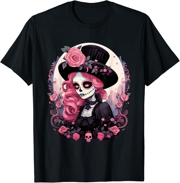 Dia de Los Muertos Women La Catrina Day of The Dead T-Shirt