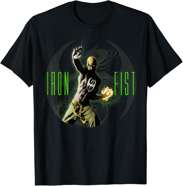 Marvel Iron Fist The Living Weapon Fist Power Up T-Shirt T-Shirt