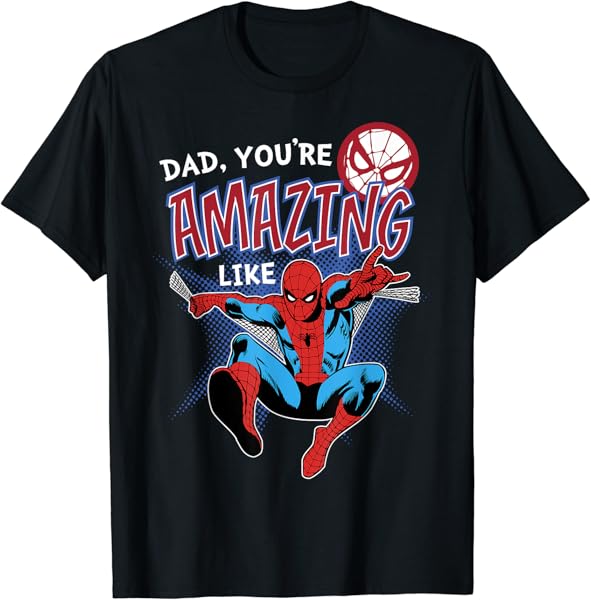 Marvel Spider-Man Amazing Dad Father\'s Day Graphic T-Shirt