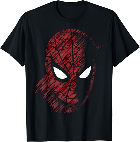 Marvel Spider-Man Far From Home Tech Build-Up Fill Portrait T-Shirt