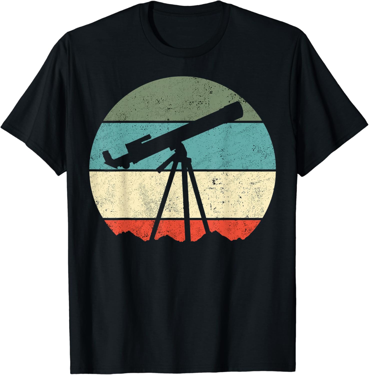 Telescope Astronomer Retro TShirt Clothing