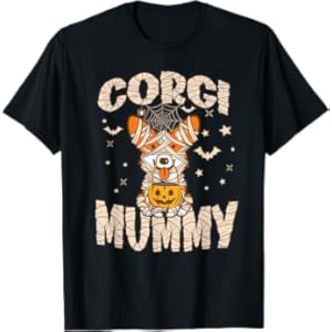   Halloween-Costume-Dog-Lover-Owner-Outfit-Adult-Corgi-Mummy-T-Shirt
