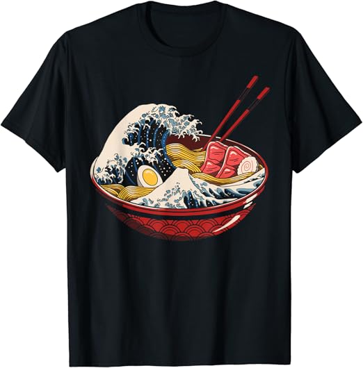 Ramen wave t shirt Clearance