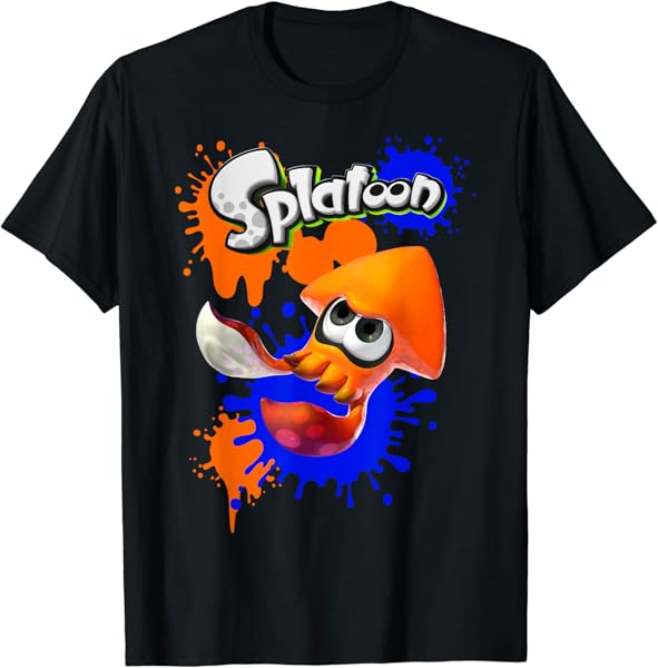 Nintendo Splatoon Orange Inkling Super Splat Graphic T-Shirt T-Shirt