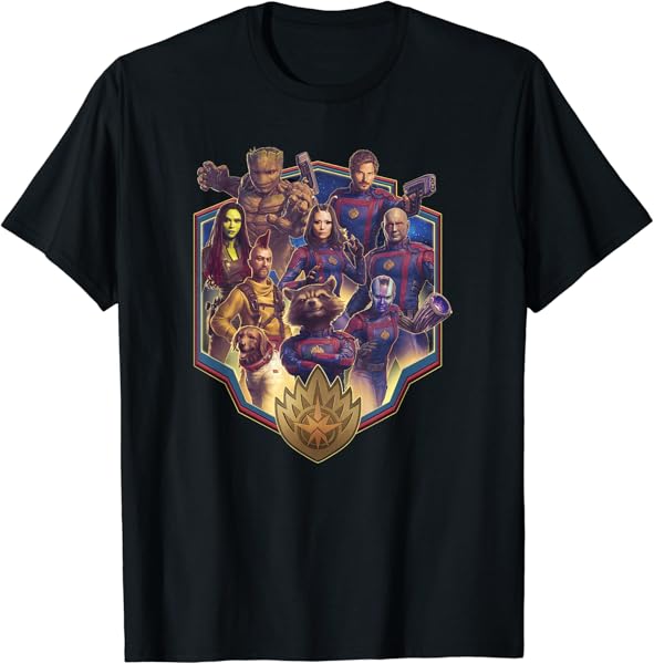 Marvel Guardians of the Galaxy Vol. 3 Family Group Shot T-Shirt