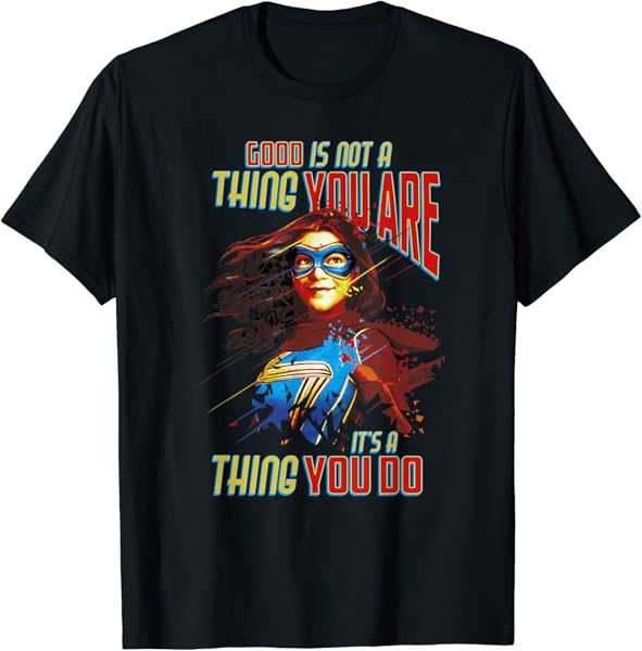 Marvel Ms. Marvel Good Is Not A Thing You Are Quote T-Shirt