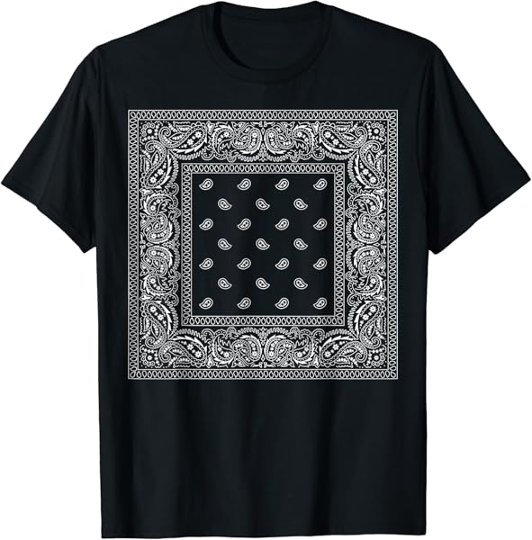 Black or Dark Bandanna T-Shirt