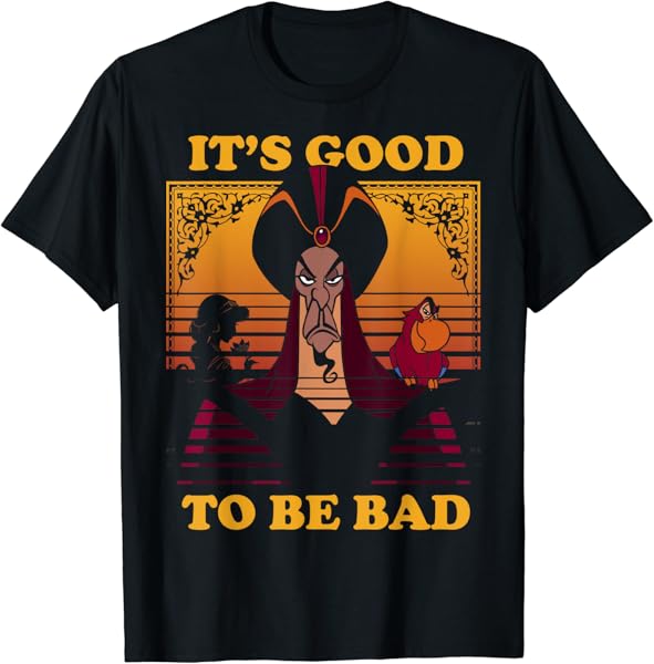 Disney Aladdin Jafar Good To Be Bad Dusk Colors T-Shirt T-Shirt