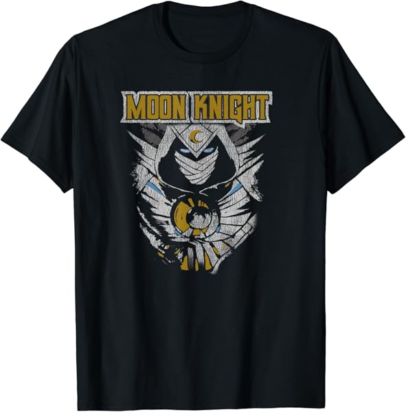 Marvel Moon Knight Distressed Poster T-Shirt