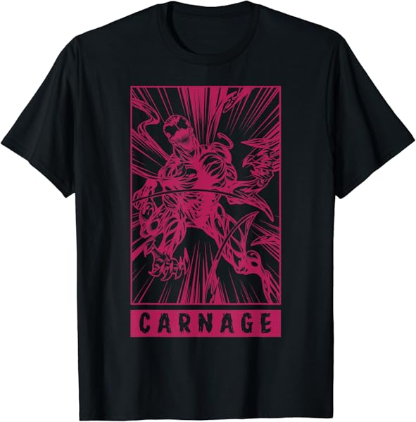 Marvel Venom Carnage Symbiote Comic Graphic T-Shirt T-Shirt