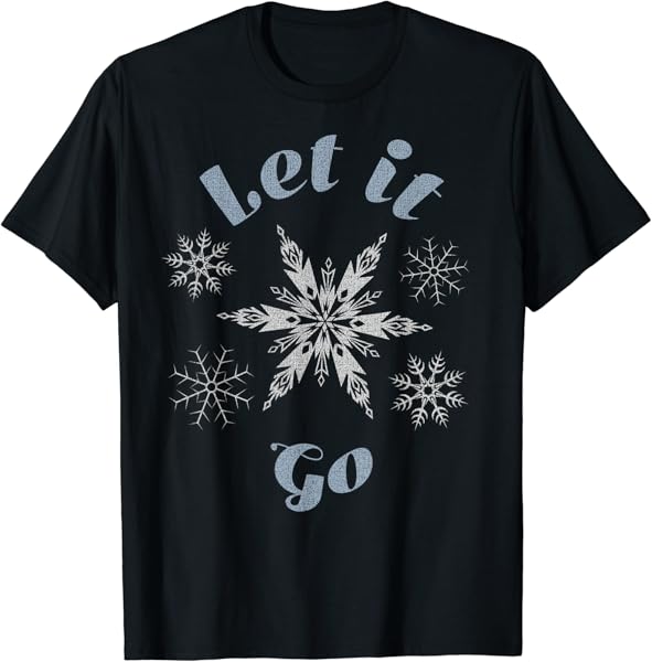 Disney Frozen Let It Go Snowflake T-Shirt