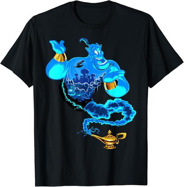 Disney Aladdin Genie Portrait Agrabah Fill T-Shirt