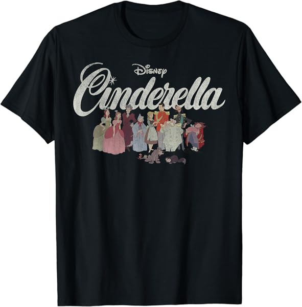 Disney Cinderella Group Shot All Lined Up T-Shirt