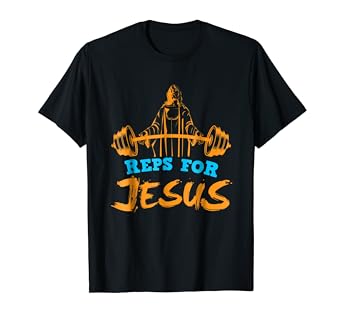 Amazon.com: Gimnasio playera, reps para Jesús, levantamiento ...