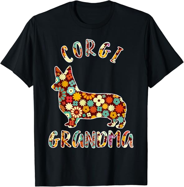 Corgi Grandma Dog Grandma Funny Corgi Owner T-Shirt